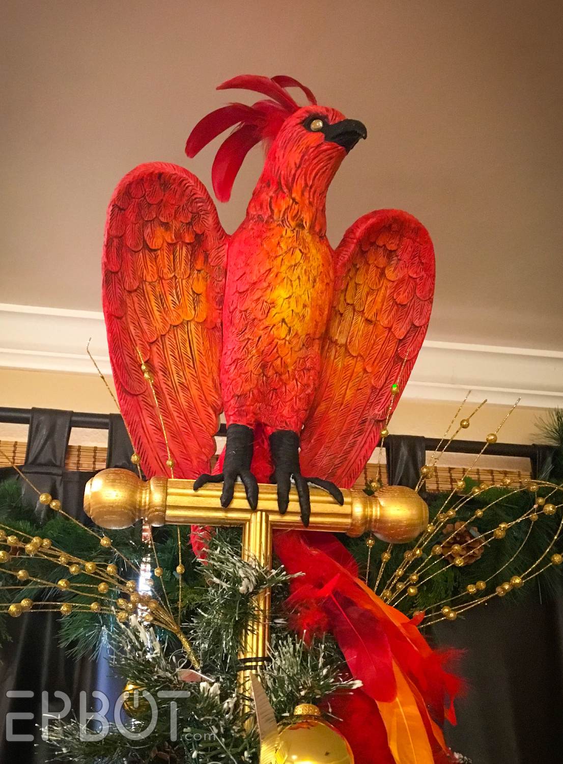 EPBOT We Made A Phoenix Topper For Our Harry Potter Tree!