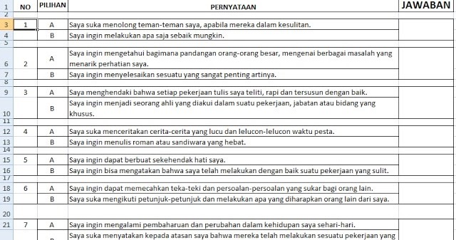 Soal Psikotes Masuk Pesantren Siswa Populer
