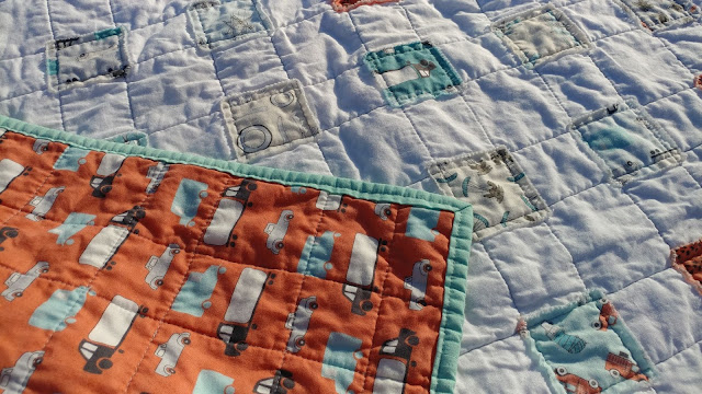 Quick and easy raw edge applique baby quilt