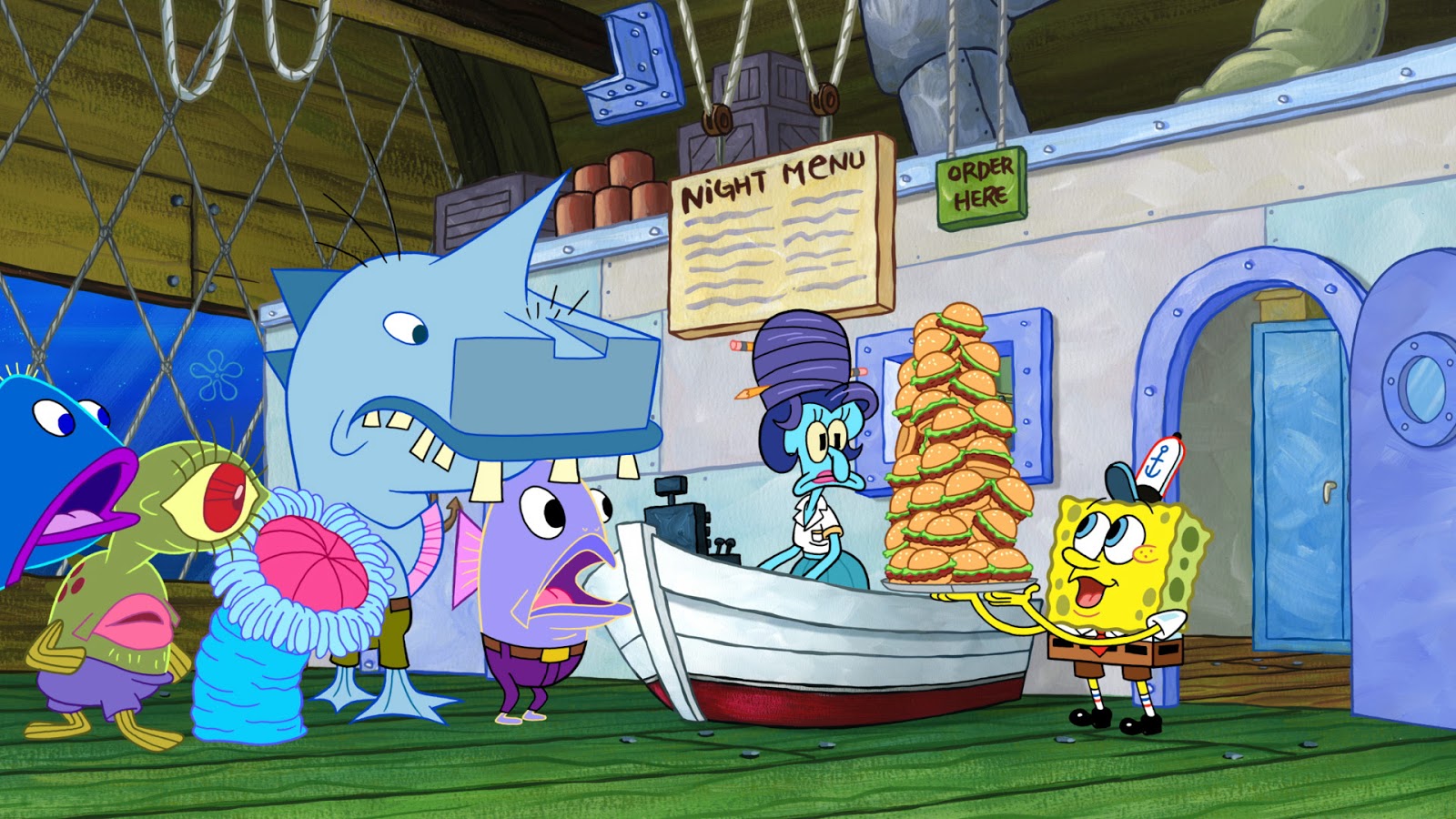 NickALive!: ECHL Ice Hockey Teams Battle In SpongeBob SquarePants