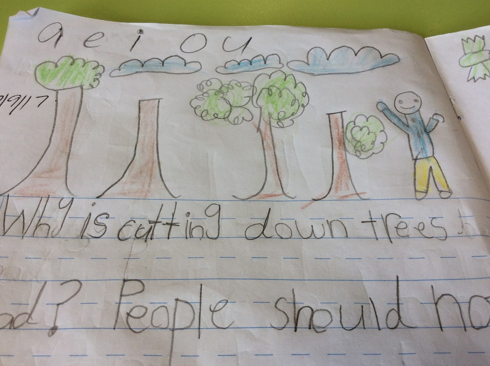 Laura Saint Patrick's School Why Is cutting Down Trees Bad?