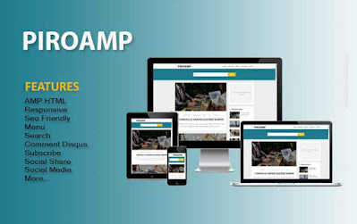 Piroamp AMP HTML Responsive Blogger Template