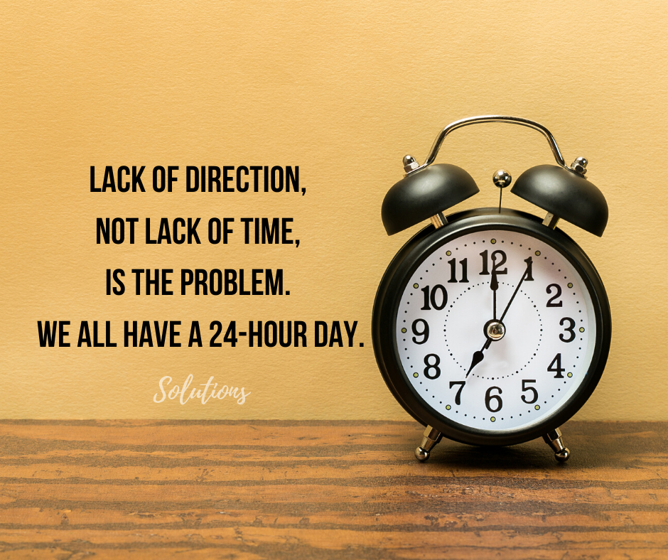 TIME MANAGEMENT ISSUES? NO PROBLEM!