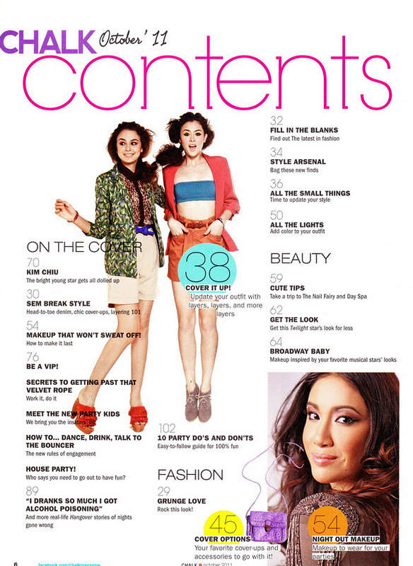 Lilian Yeung// Make-Up Blog: Chalk Magazine - October 2011