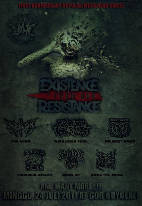 EXISTENCE FROM OR RESISTANCE (Coming Soon July 24 th 2011)