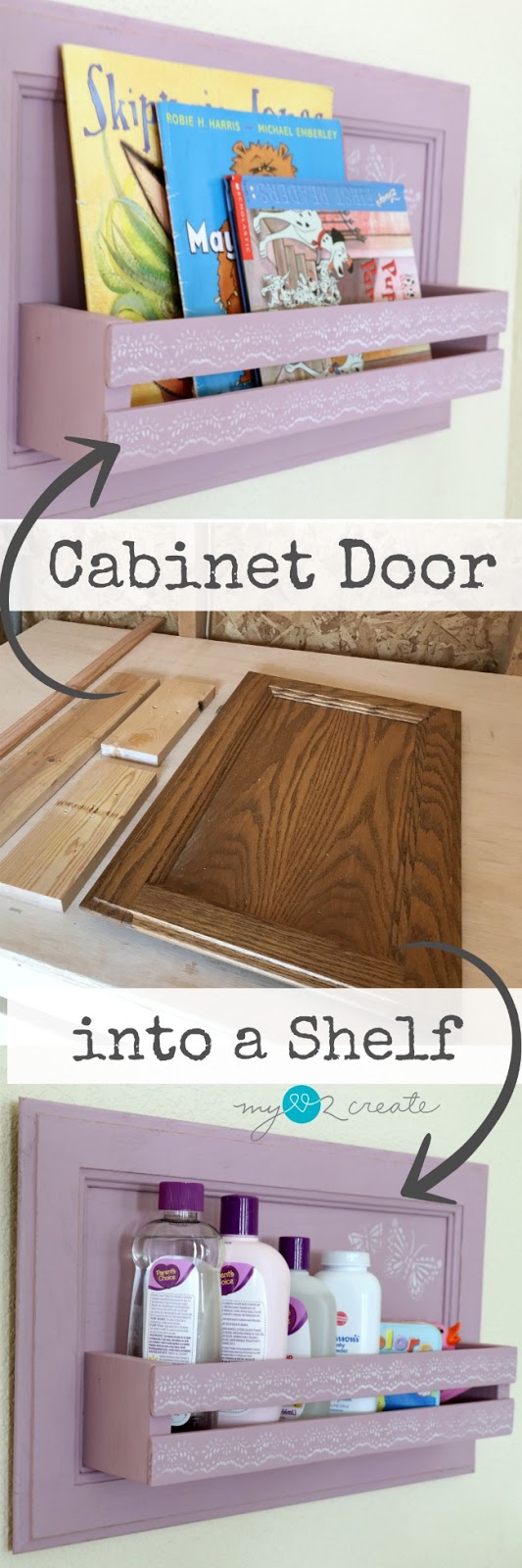 How to turn a Door into a Shelf My Love 2 Create