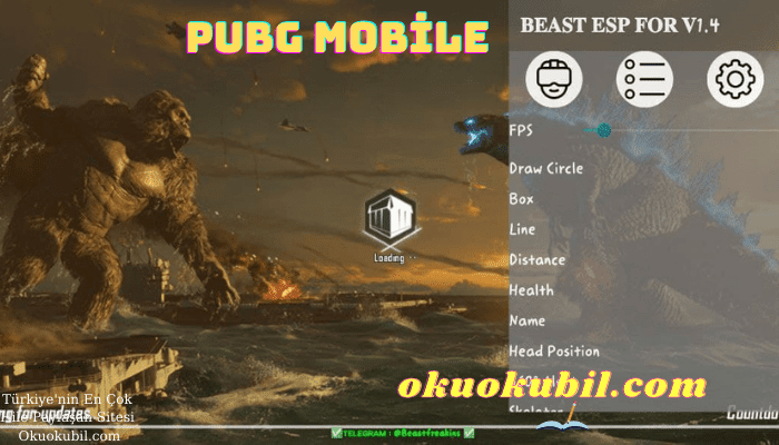 Pubg Mobile 1.4.0 Beast ESP For v1.4 Hızlı Paraşüt GL, KR, TW,VNG
