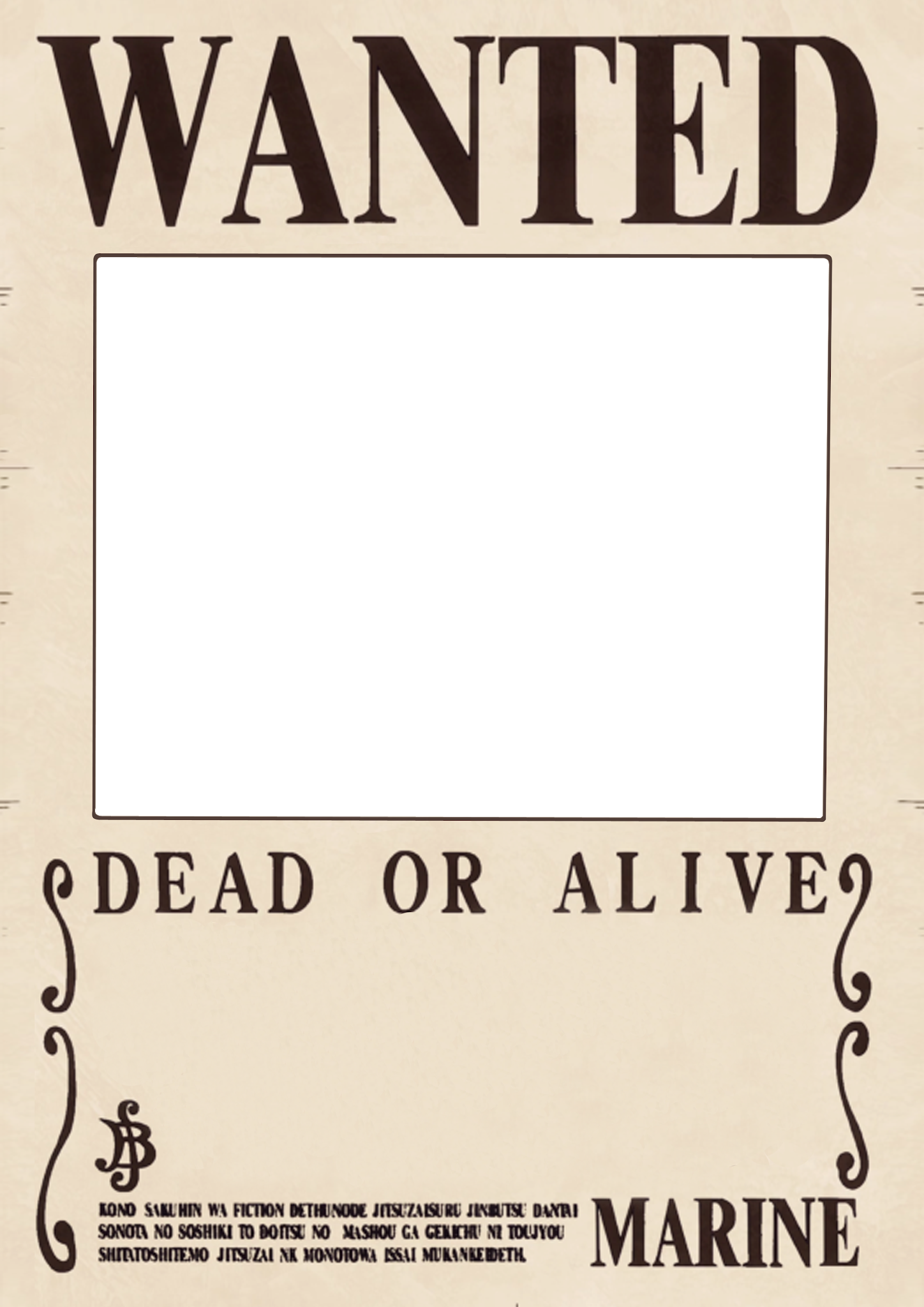 one-piece-bounty-template-hd-png-download-vhv