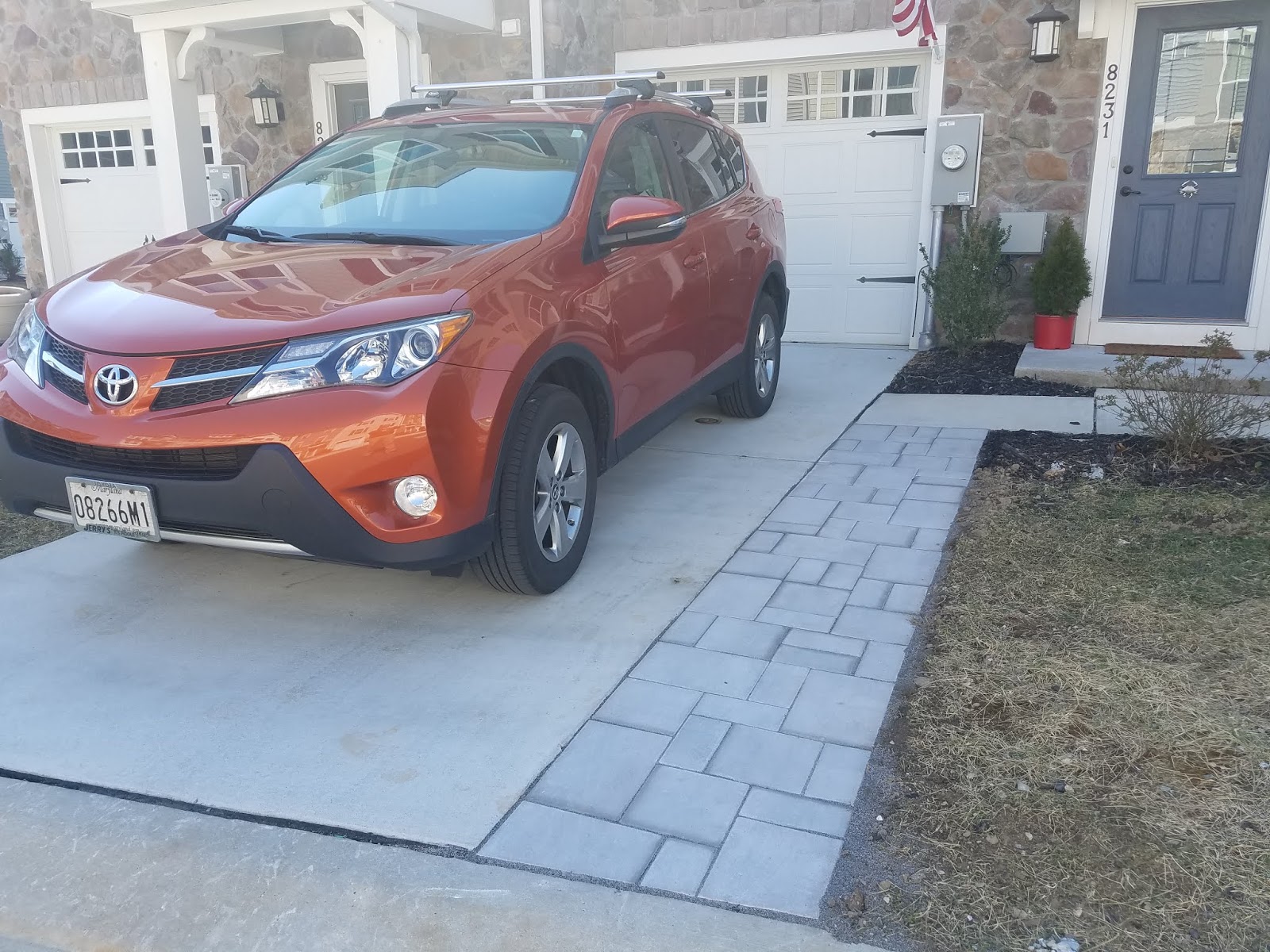 Custom Stoneworks & Design Inc. Pavers to widen Driveway in Baltimore