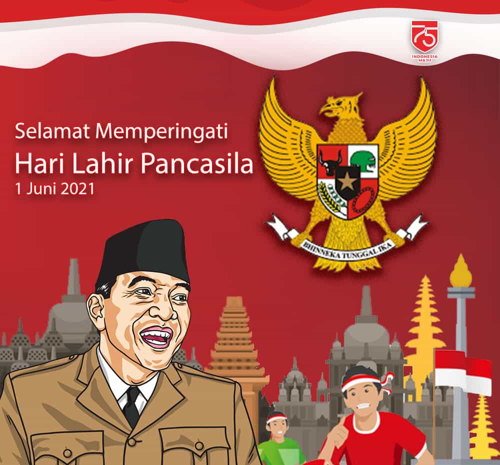 10 Gambar Ucapan Hari Lahir Pancasila 1 Juni 2021 : Keren & Terbaru