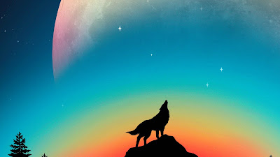 HD Wolf Howling Minimal Wallpaper HD Wolf Howling Minimal Wallpaper