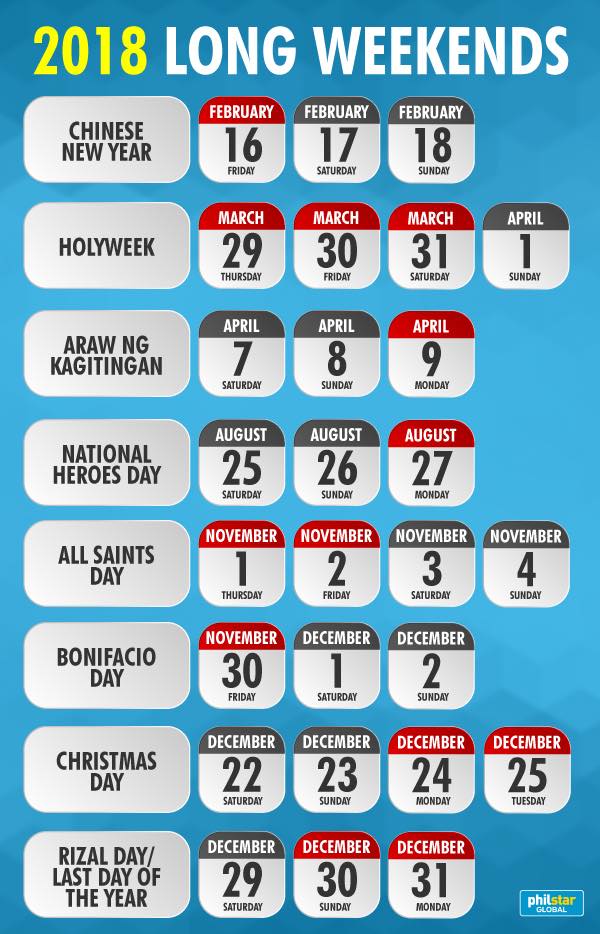 new year 2018 holidays in philippines bulletin list of 2018 holidays in the philippines deped new year 2018 holidays in philippines bulletin list of 2018 holidays in the philippines deped