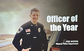 Officer of the Year, Arik Matson, Waseka Police Department