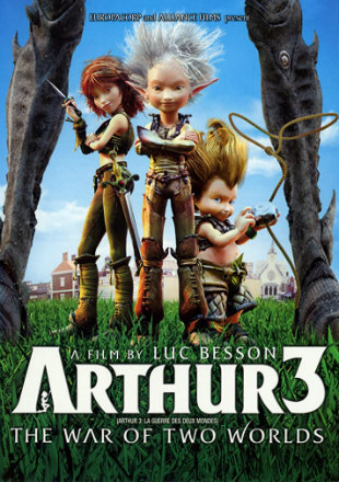 Arthur 3 The War of the Two Worlds 2010 BRRip 300MB Hindi Dual Audio 480p