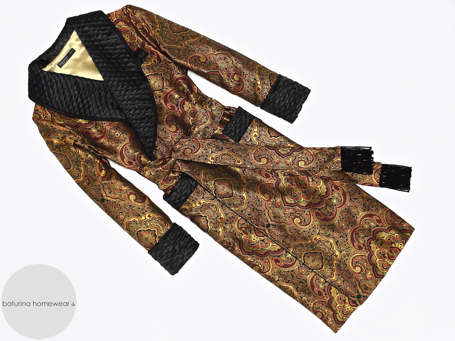 Men's Dressing Gown Collection Luxury Silk and Velvet Robes
