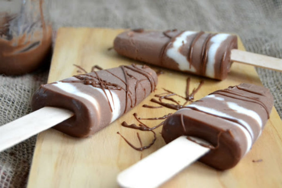RECETA DE HELADOS DE CHOCOLATE DE PALETA CASEROS Me Encanta el Chocolate