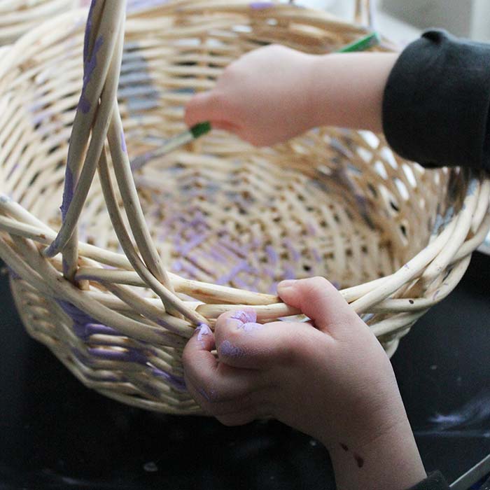 Painting Baskets for Family Dinner Book Club Anna Hibiscus Sunny Day