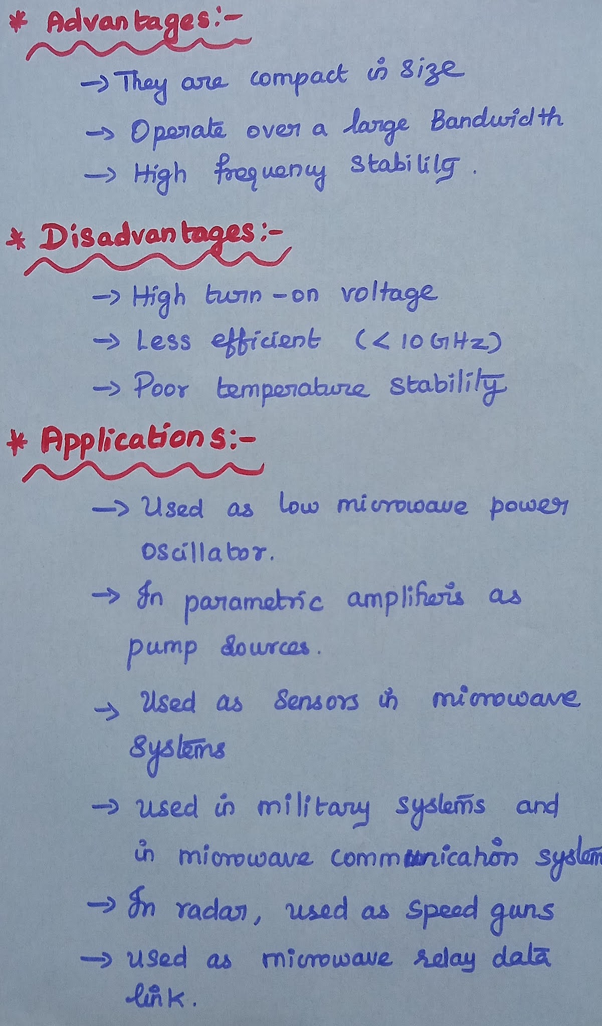 Gunn Diode Definition, Equivalent Circuit, Operation and Its Applications