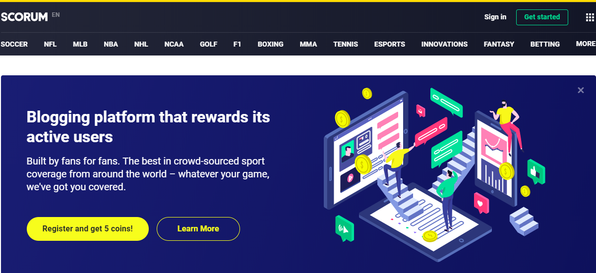 Top 2 Best decentralized Blockchain Based Sports Social Media