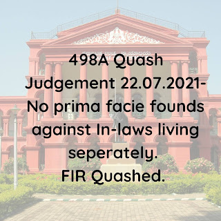 498A Quash Judgement 22.07.2021