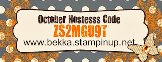 Use this code during October at www.bekka.stampinup.net and you could win free prodcuts