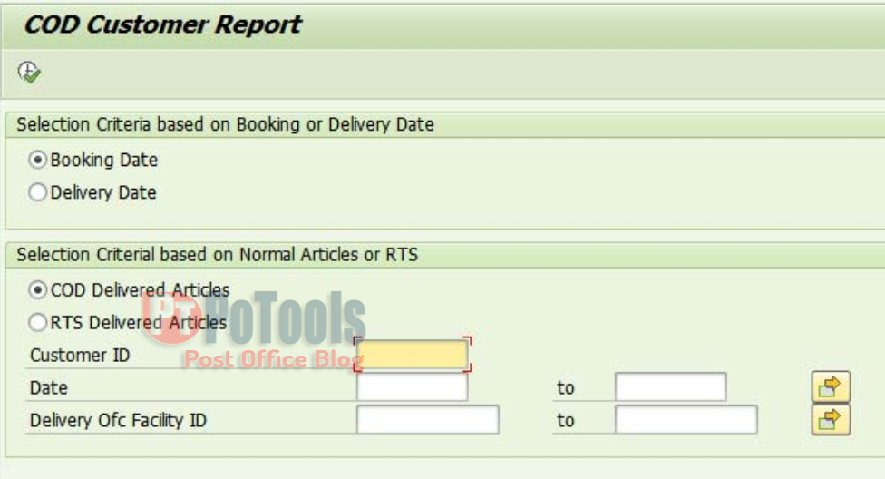 CSI COD Front Ending Standard Operating Procedure