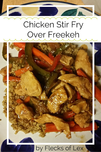 Fit Food: Chicken Stir Fry Over Freekeh | Flecks of Lex