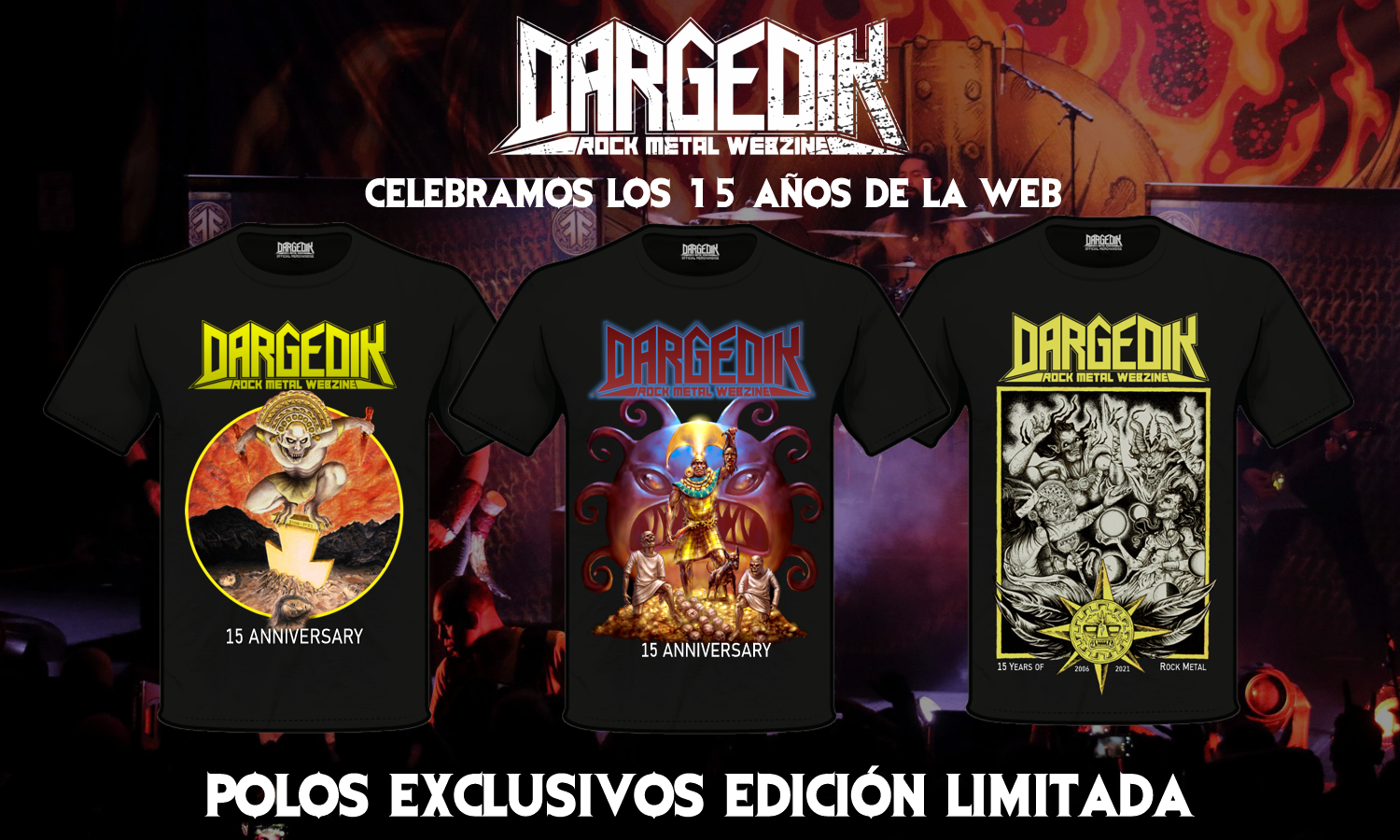 Celebramos los 15 años de la web con estos polos exclusivos Dargedik