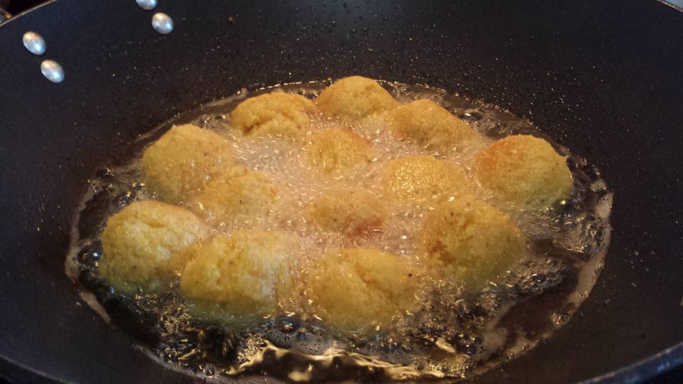 A Couple of Farmers At Maple Lawn Farm Buttermilk Hush Puppies