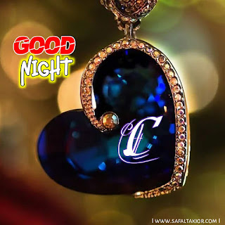 C letter good night images
