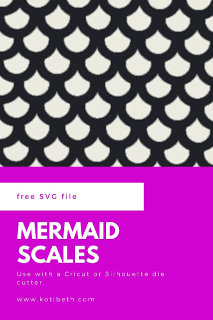 Free mermaid SVG file. Use for Cricut or Silhouette or other die cutter that accepts SVG files. Use with vinyls or for shirts with heat transfer vinyl.  This is a great file for girls this summer.  Use it to cut vinyl or paper for crafts. #svgfile #svg #cricut #silhouette