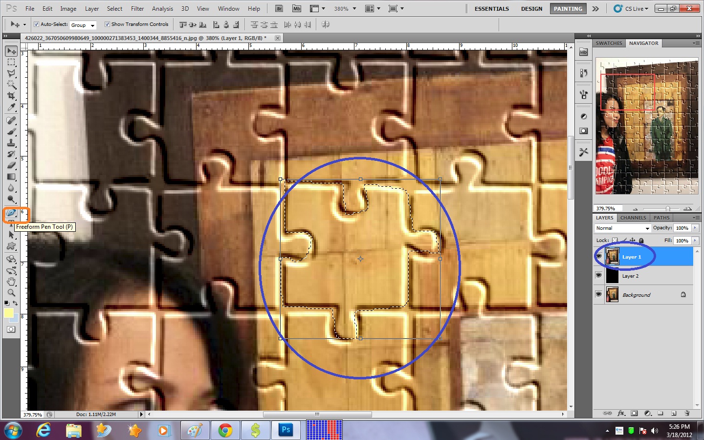 Computer tutorials and others How to make puzzle effect pictures in