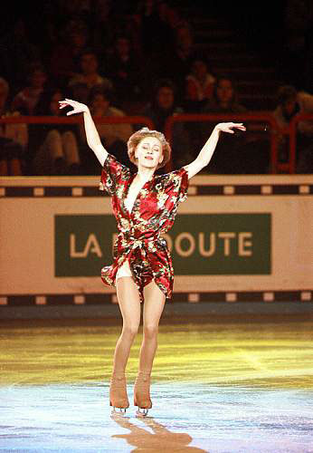 Russian figure skater Olga Markova competing at the Masters Miko competition in France