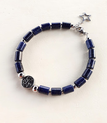 Lapis lazuli-bratara pentru barbati