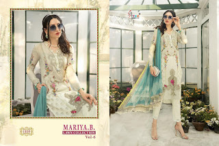 Shree Fab Mariya b Lawn vol 6 Pakistani Suits