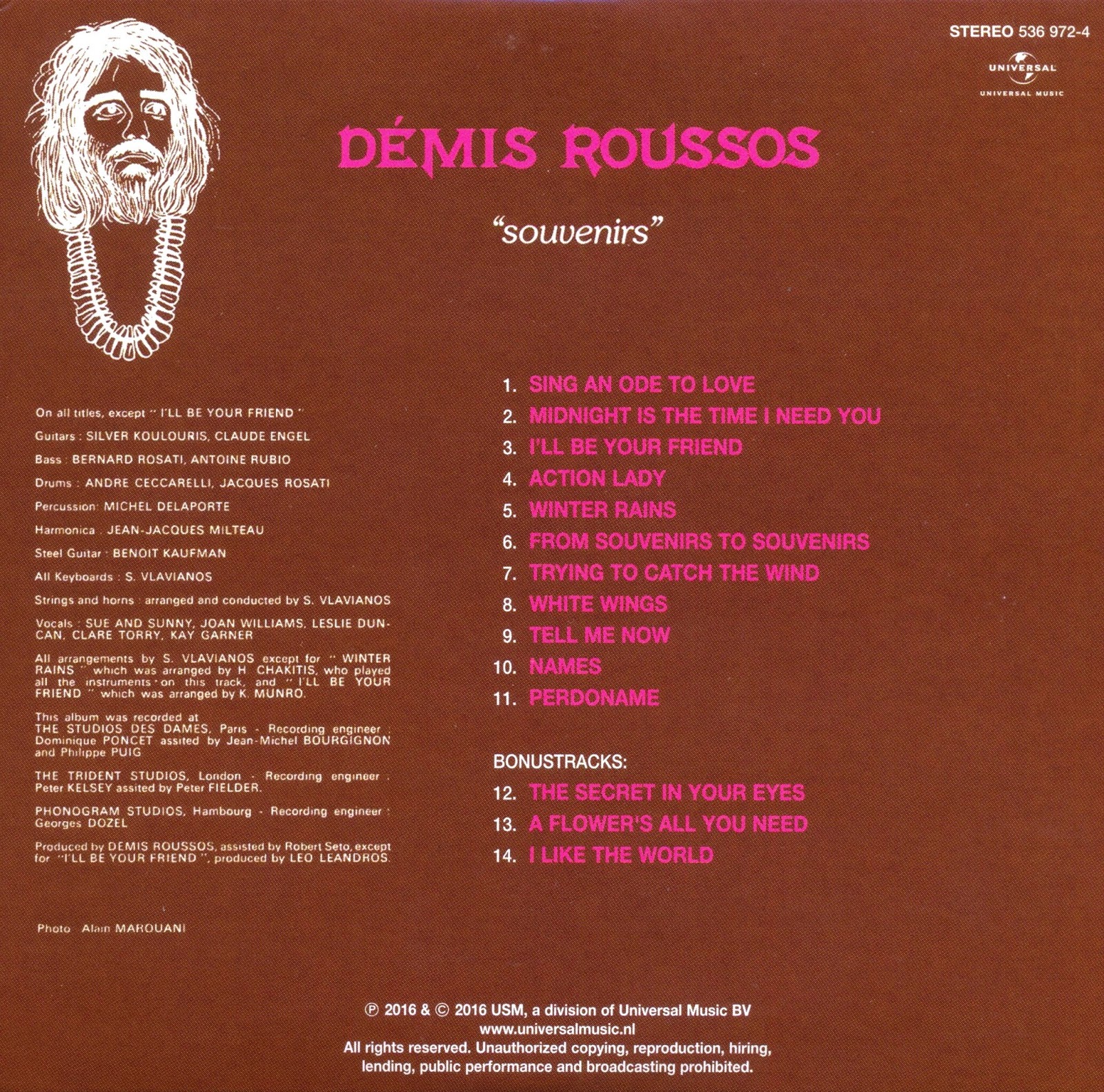 Momentos Mágicos Démis Roussos Souvenirs (1975)