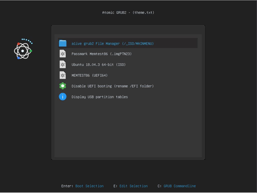 Rmprepusb Easy2boot And Usb Booting New Large Font Theme For Agfm And Discovery Of A Bug In Grub2 Themes