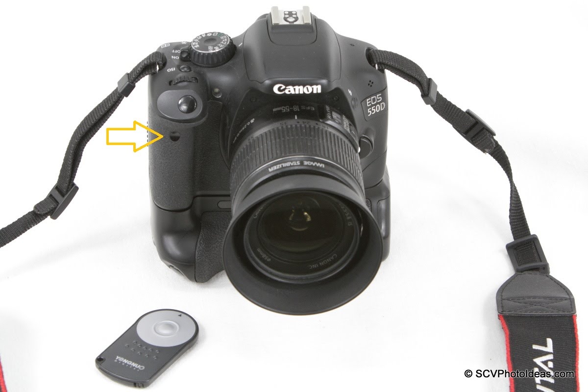 Canon EOS 550D + Grip with YongNuo RC-5 Remote