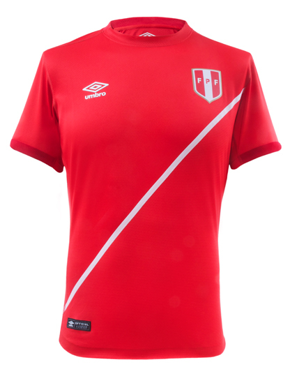 Camiseta titular Umbro de Perú de la Copa América 2015