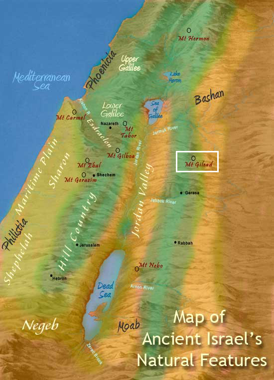 Full Moon The hill country of Gilead