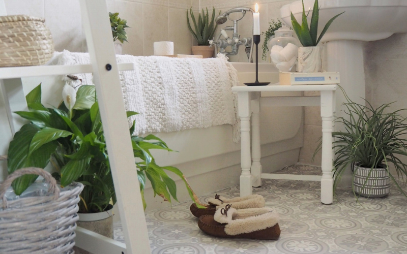 How To Lay Vinyl Floor In A Bathroom Dove Cottage - How To Fit Lino In Small Bathroom How To Lay Vinyl Floor In A Bathroom Dove Cottage - How To Fit Lino In Small Bathroom