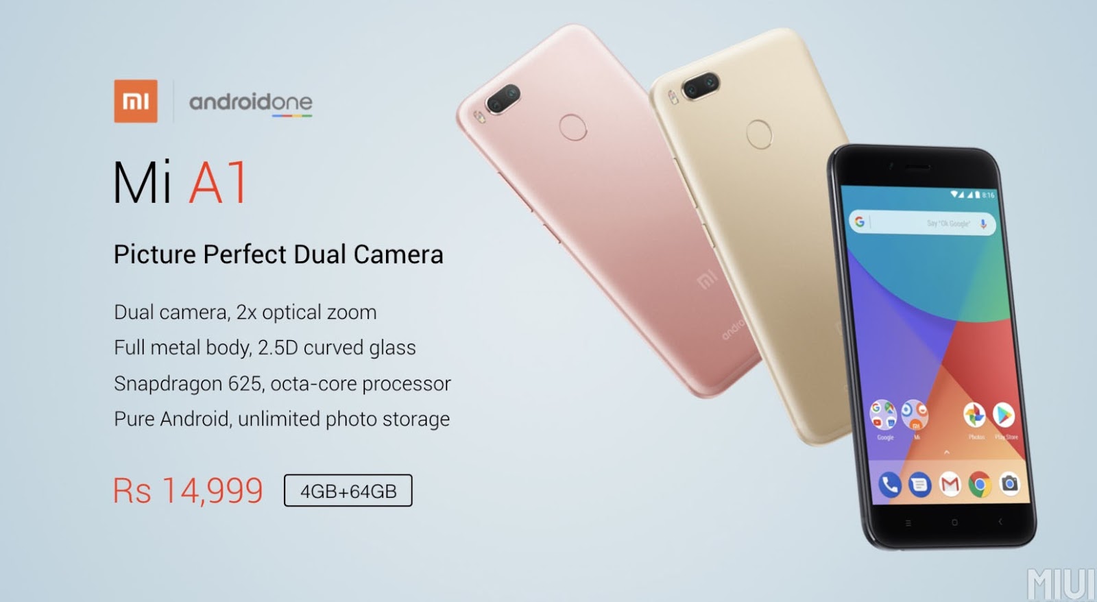 Android One Xiaomi Mi A1 Android One Xiaomi Mi A1