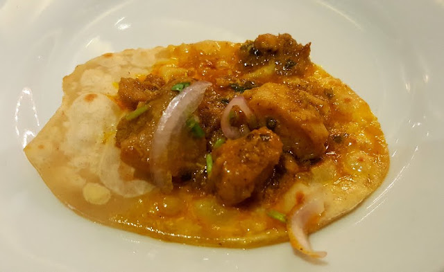 roti pe chicken boti starter