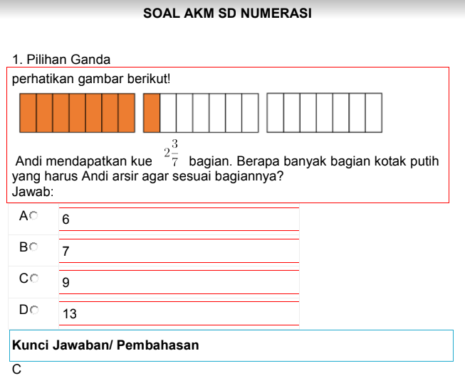 Contoh Soal AKM IPA Kelas 5 SD