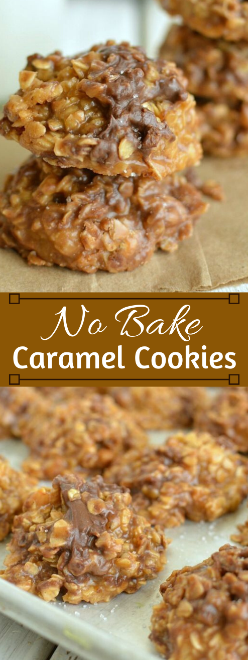 NO BAKE CARAMEL COOKIES #cookies #caramel #healthydiet #paleo #party