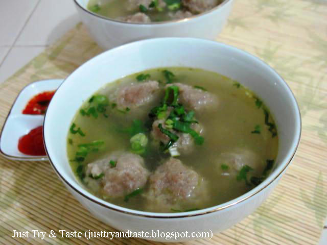 Resep Homemade Bakso Kuah Daging Sapi JTT