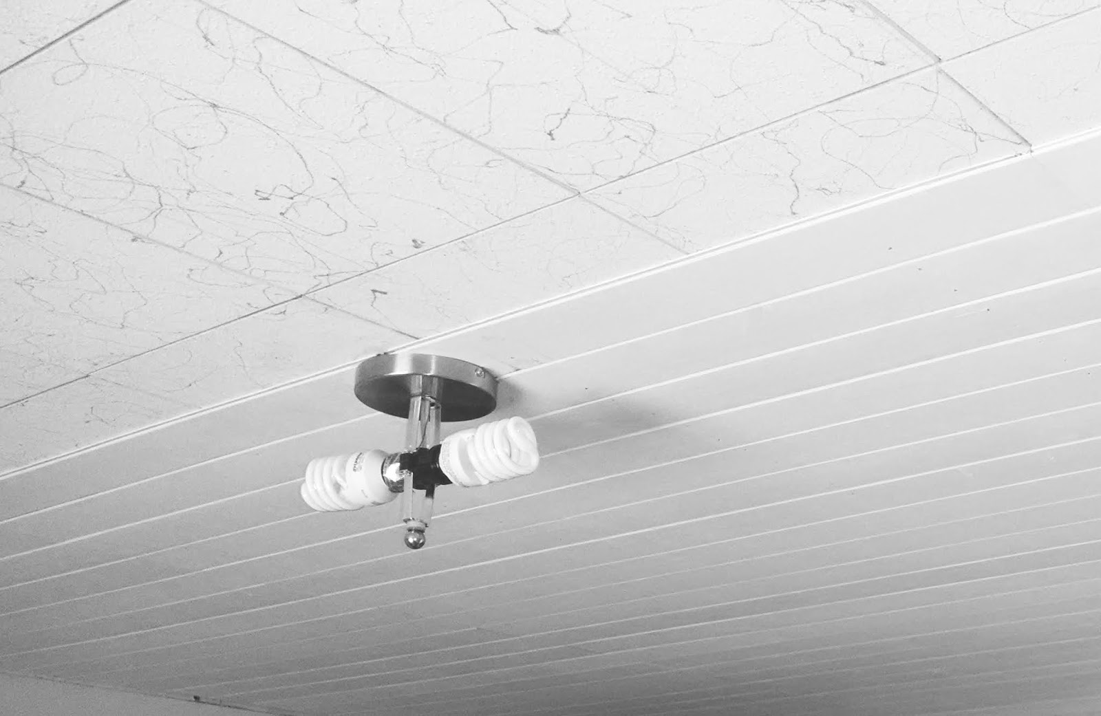 How To Install Shiplap Over Ceiling Tile