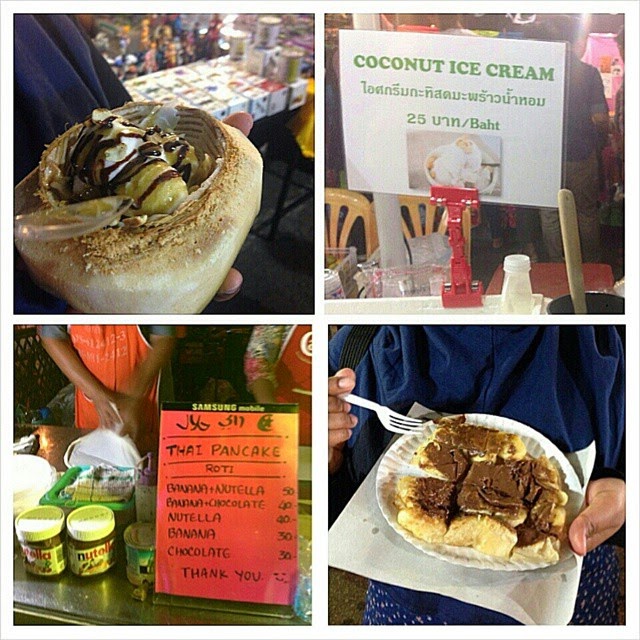 My Life & My Loves . Coconut Ice Cream & Pancake Banana Nutella dr KRABI