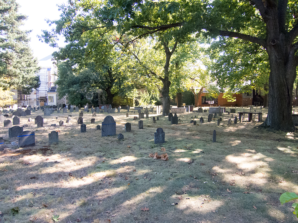 North American Cemeteries Old Burying Ground near Harvard Square, 1635