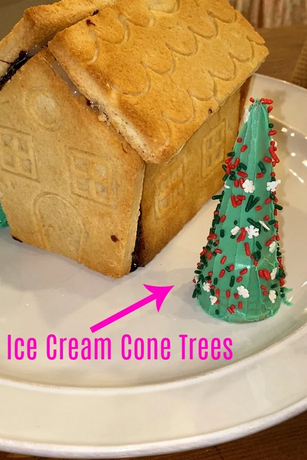 Frosted Ice Cream Cone Trees